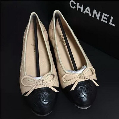 CHANEL Shallow mouth flat shoes Women--119